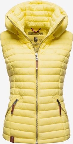 NAVAHOO Vest 'Shadaa' in Yellow: front