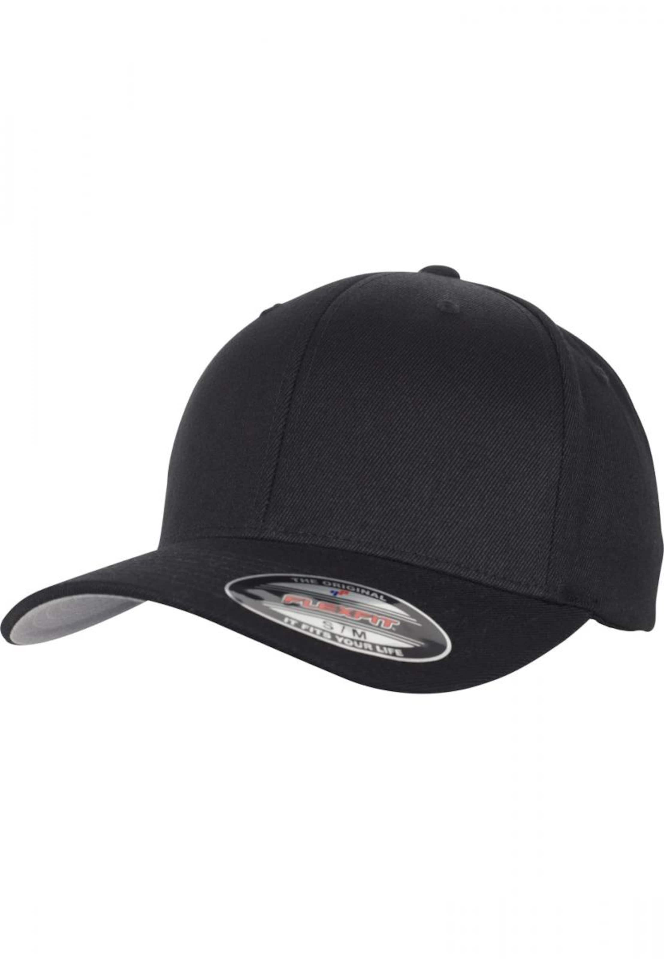 Flexfit Cap 'Wool Blend' in Schwarz: Vorderseite
