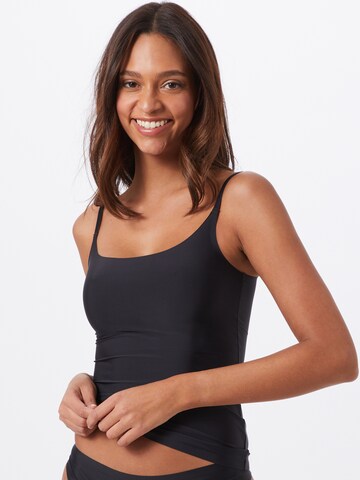 MAGIC Bodyfashion - Regular Top modelador 'Dream Cami' em preto: frente