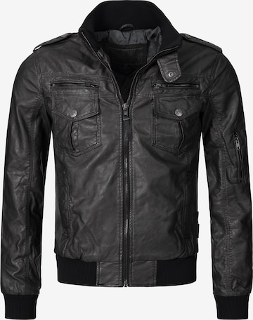 INDICODE JEANS Bikerjacke 'Inco' in Schwarz