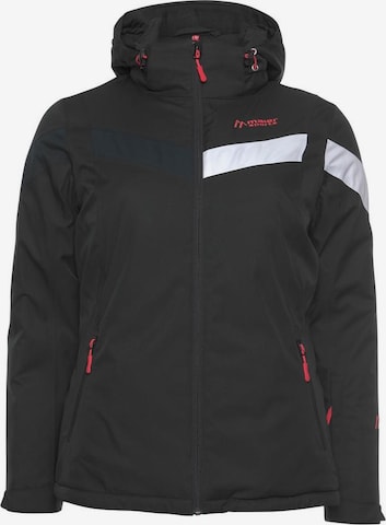 Maier Sports Athletic Jacket in Black: front