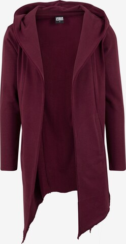 Urban Classics Sweat jacket in Red: front