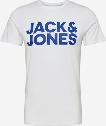 JACK & JONES Tričko 'JJECORP' – bílá: přední strana