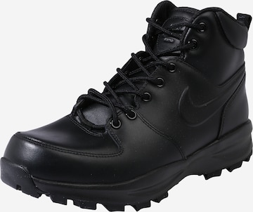 Nike Sportswear Lace-Up Boots 'Manoa' in Black: front