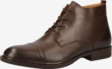 Gino Rossi Lace-Up Boots in Brown: front