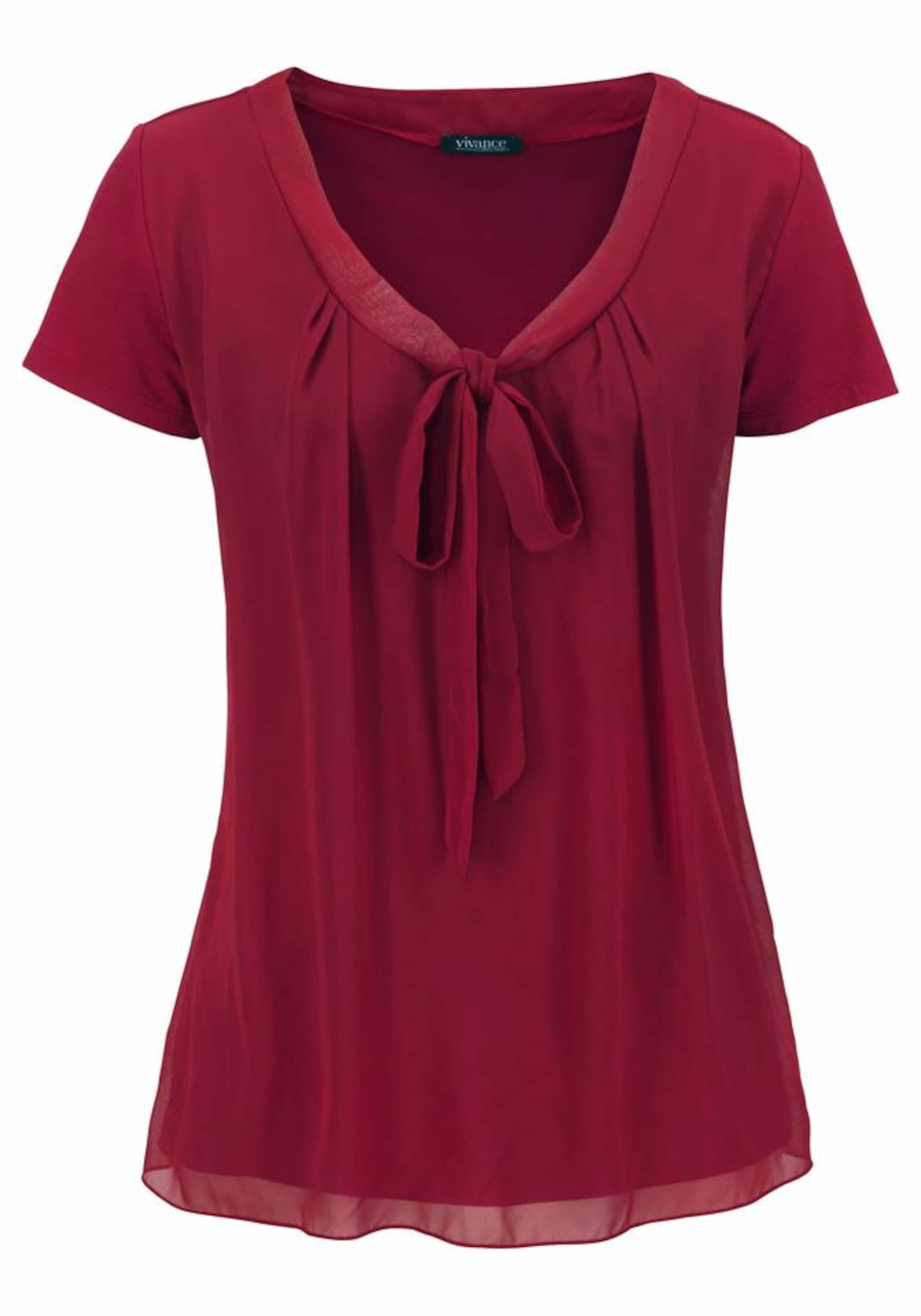 VIVANCE Shirtbluse in Rot: Vorderseite