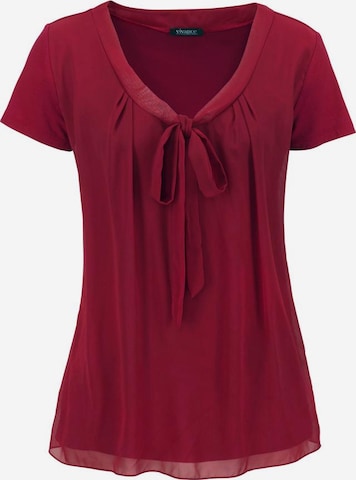 VIVANCE Blouse in Red: front