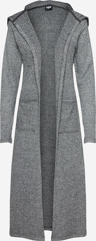 Urban Classics Knitted Coat in Grey: front