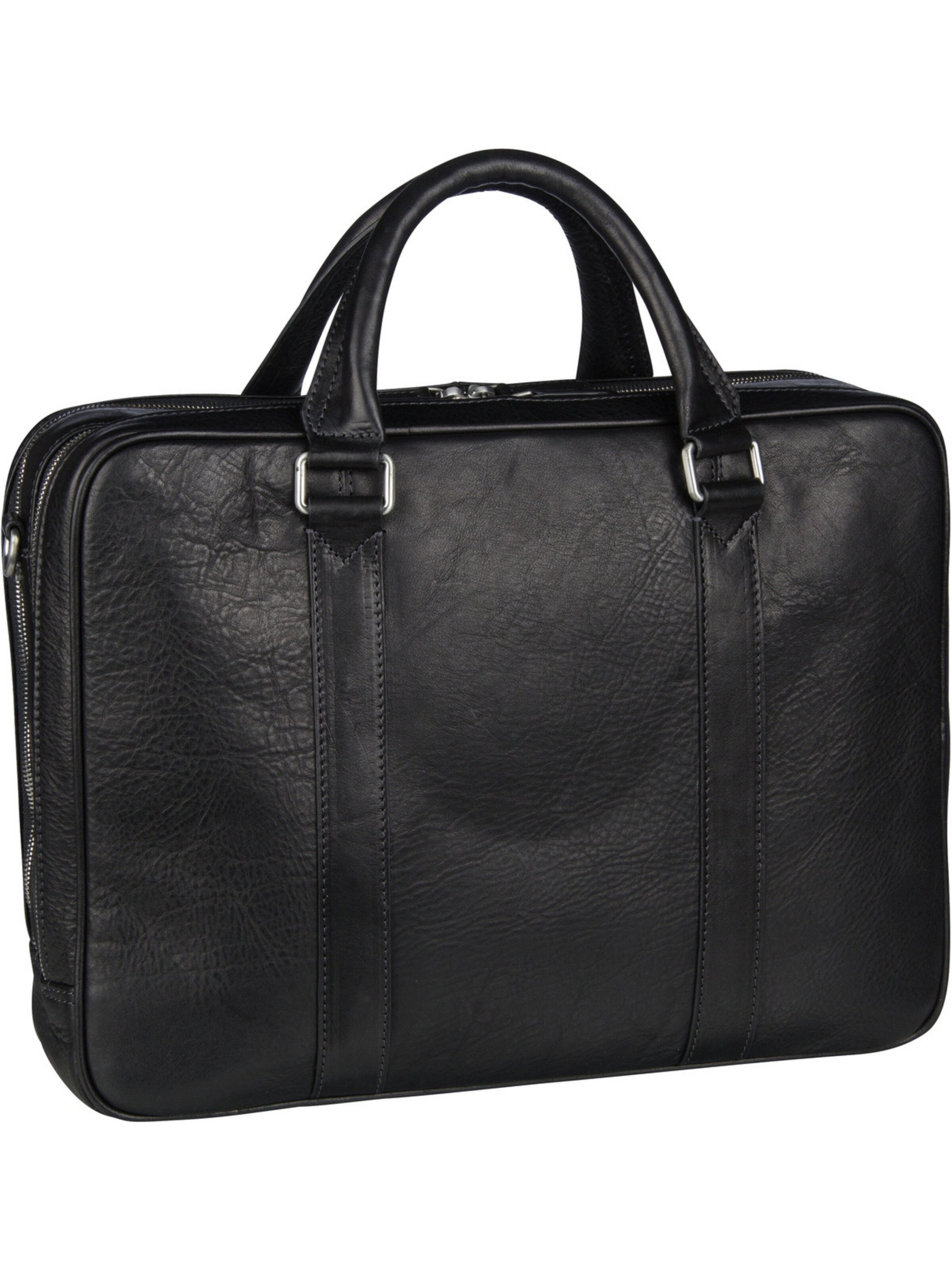 LEONHARD HEYDEN Laptoptas 'Bergamo' in Zwart: voorkant