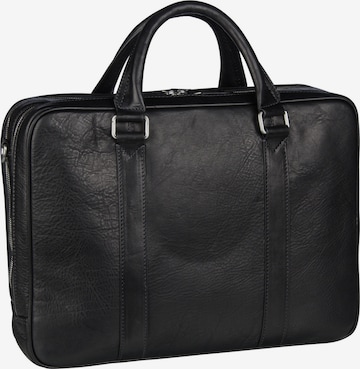 LEONHARD HEYDEN Laptoptasche 'Bergamo' in Schwarz: predná strana