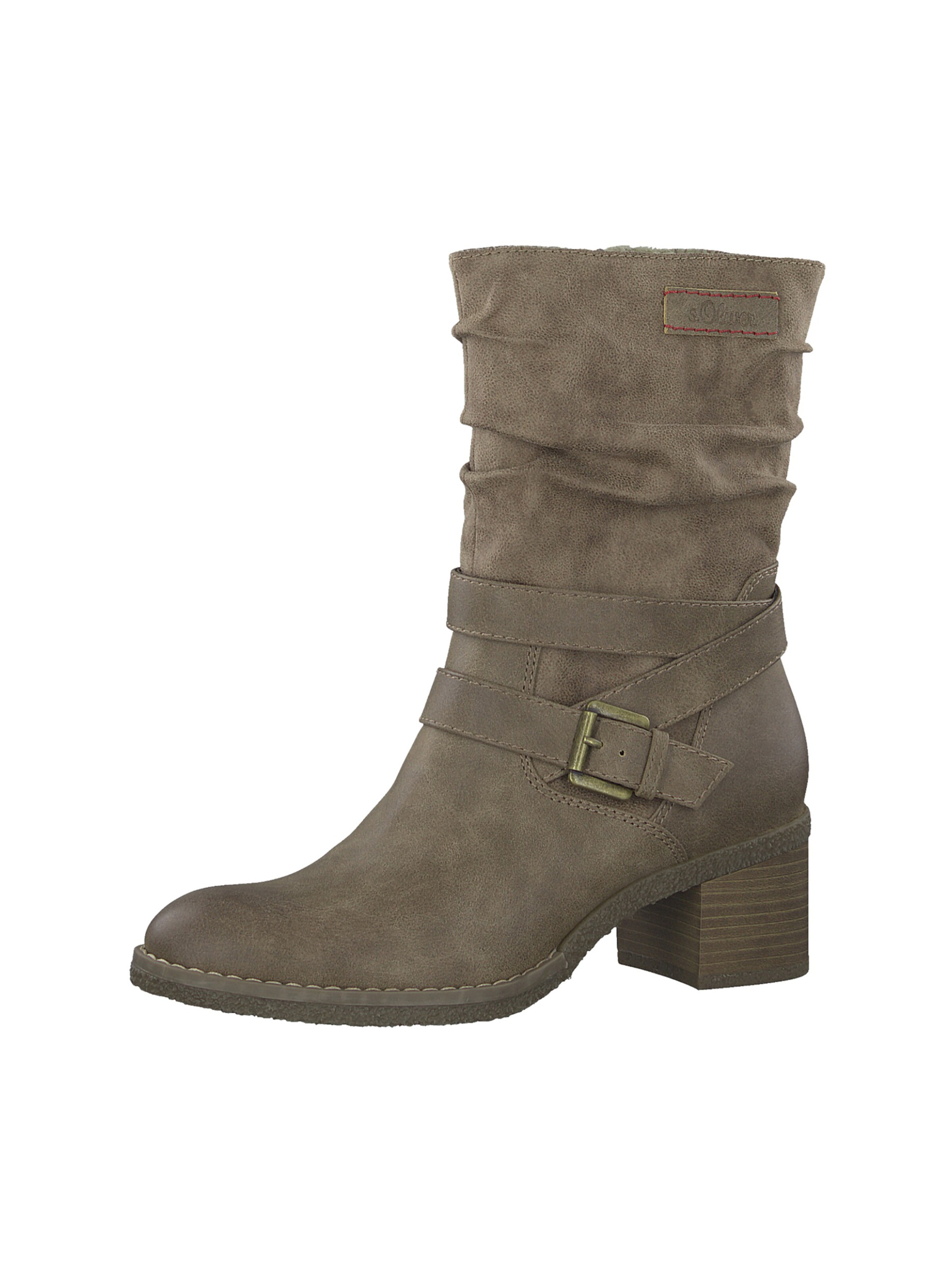 s.Oliver - Enkellaarsjes in de kleur Donkerbeige