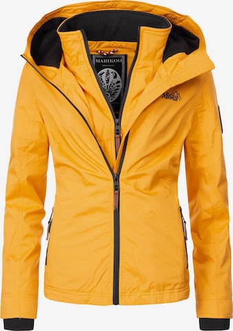 MARIKOO Weatherproof jacket 'Erdbeere' in Yellow: front