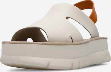 CAMPER Sandals 'Oruga Up' in Beige: front