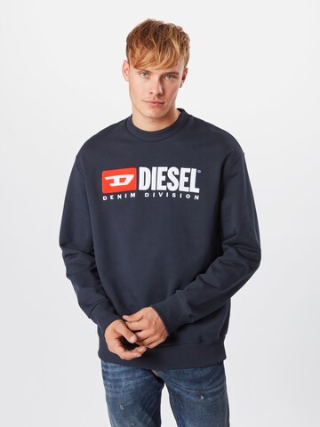 Sweat-shirt 'S Crew Division' DIESEL en bleu : devant