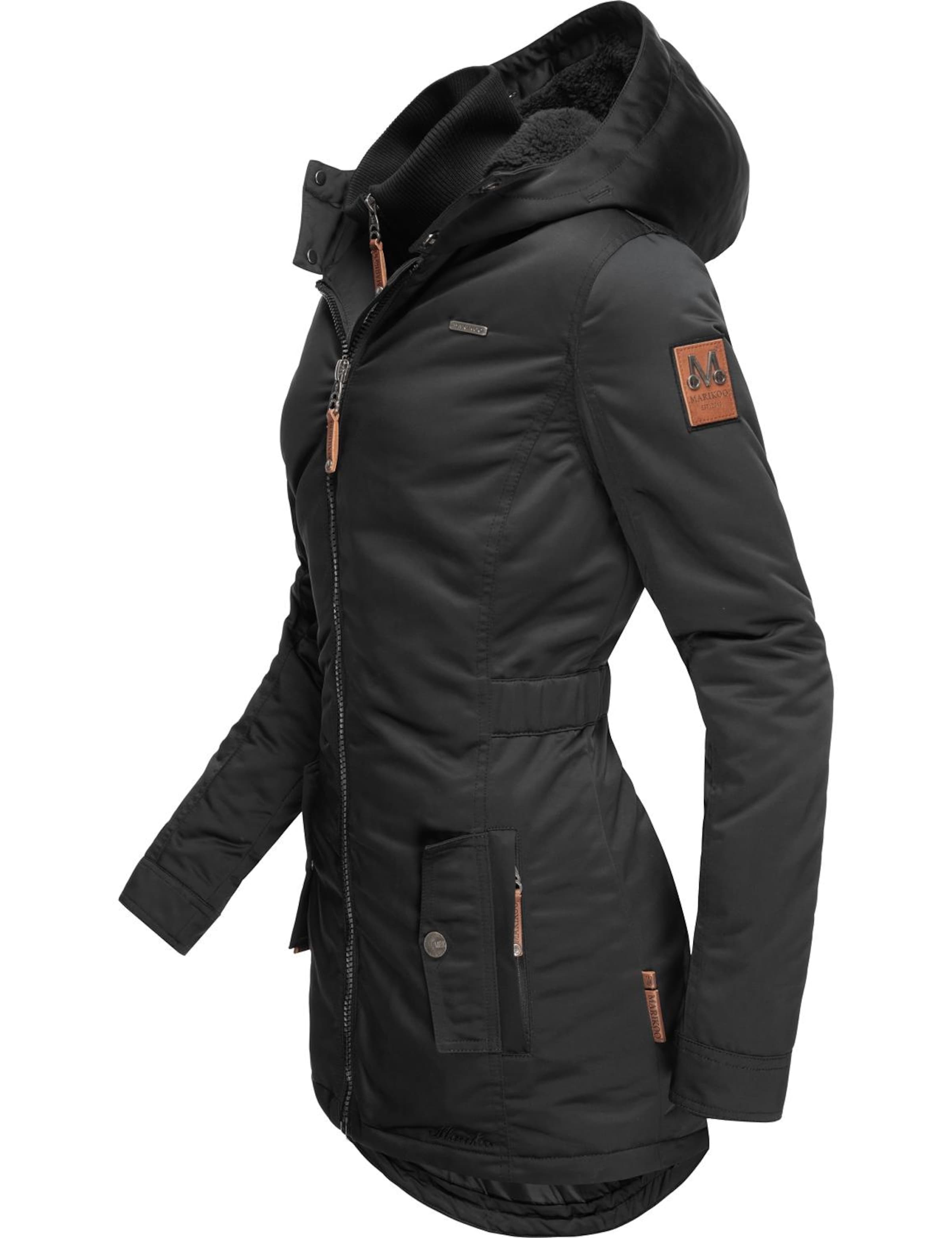 melns MARIKOO Ziemas mētelis 'Sanakoo'