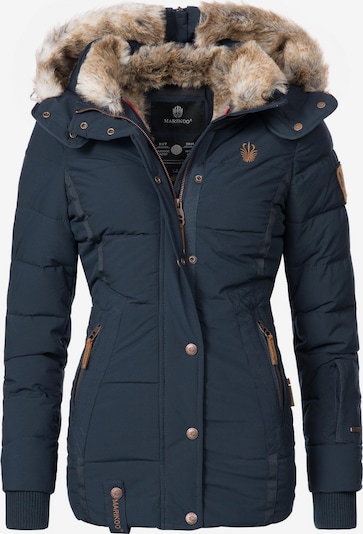 MARIKOO Winterjacke 'Nekoo' in kitt / ecru / navy / cognac, Produktansicht