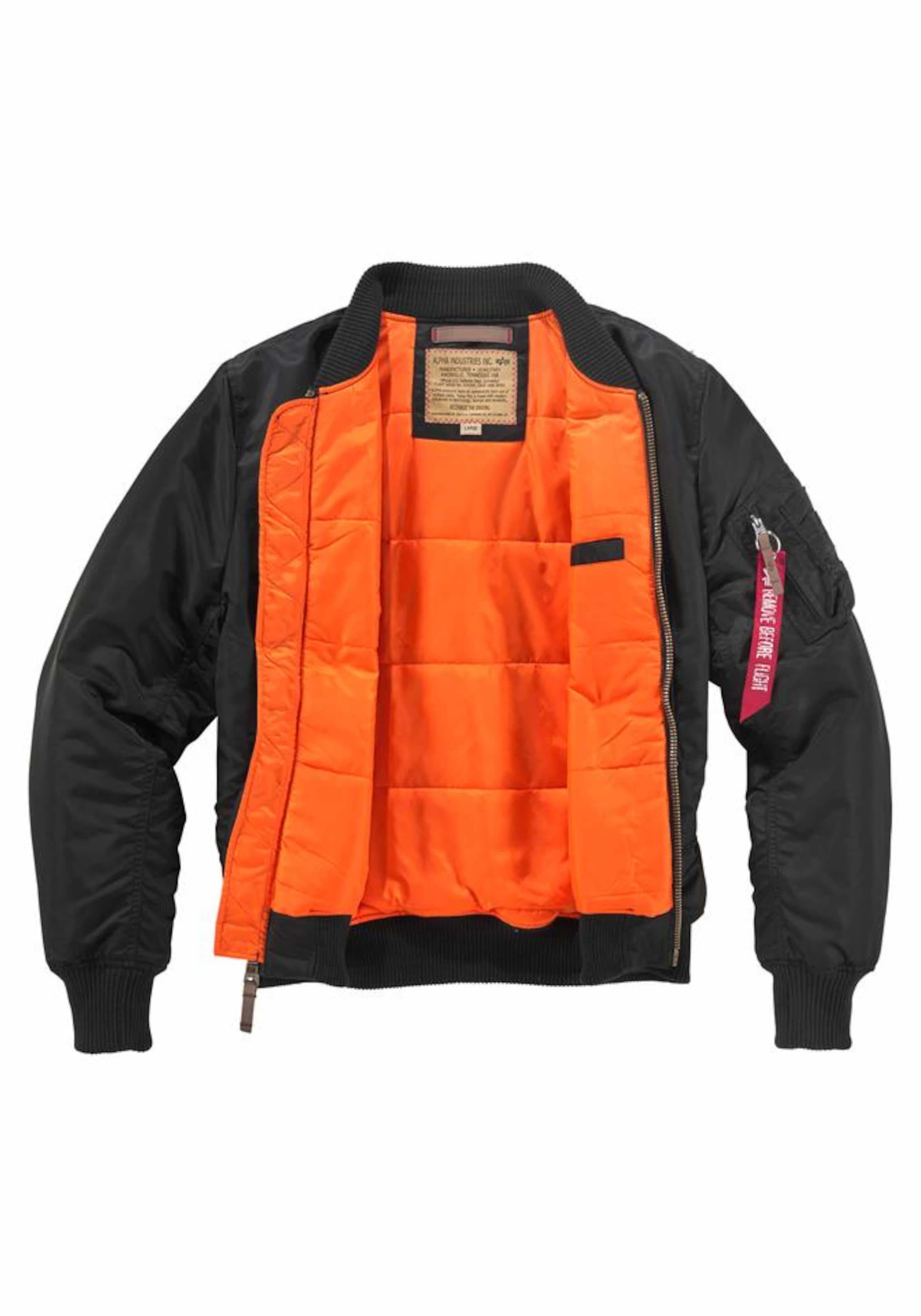 Veste mi-saison 'Alpha' ALPHA INDUSTRIES en noir