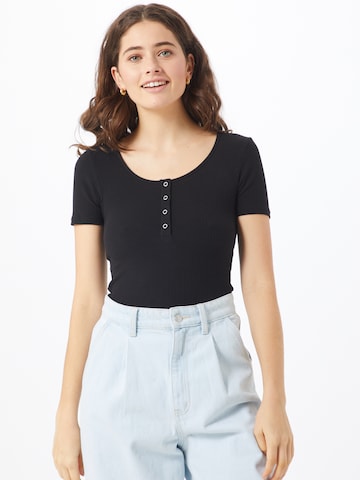 PIECES T-Shirt 'PCKitte' in Schwarz: Vorderseite