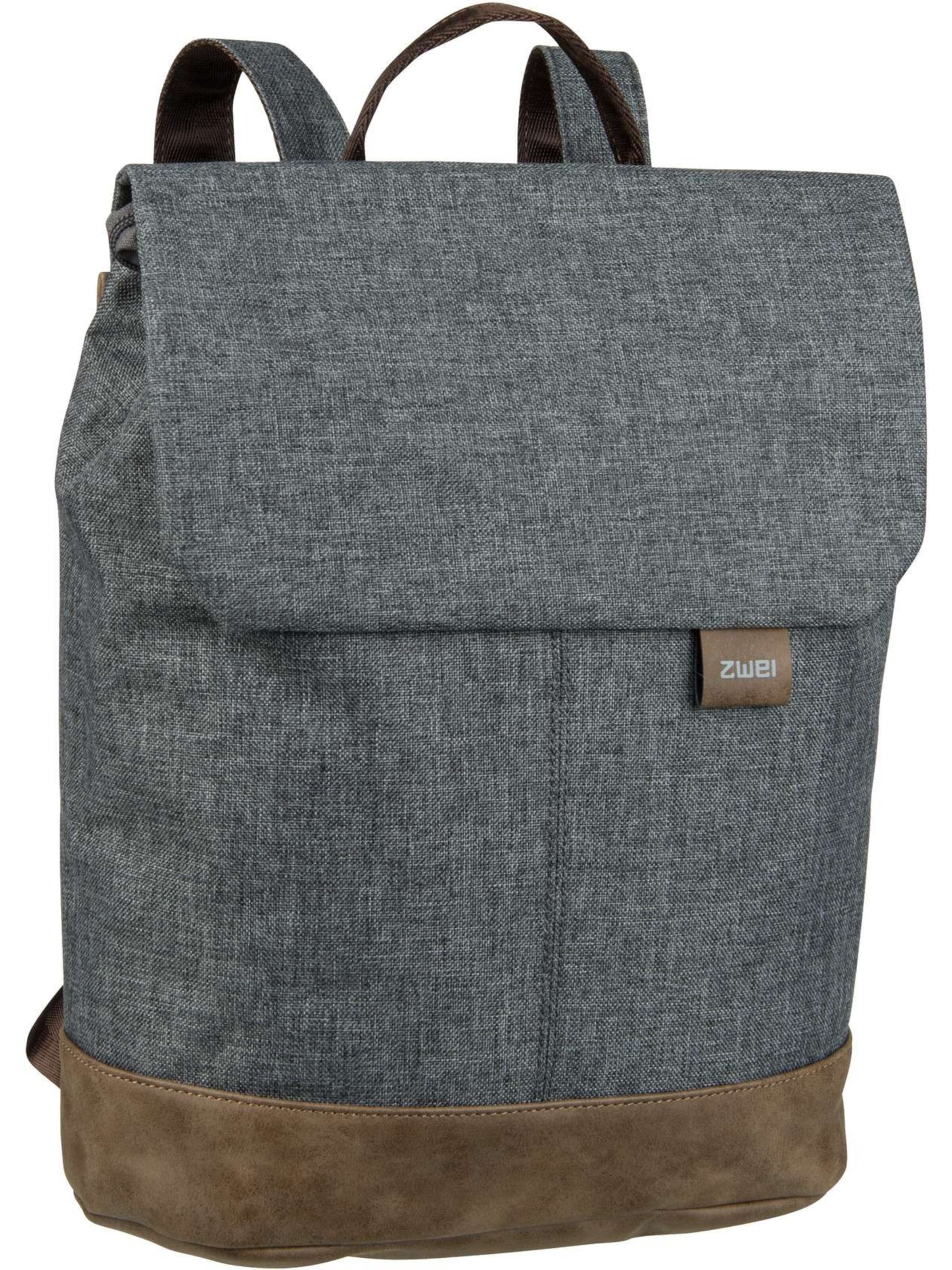 ZWEI Backpack 'Olli' in Grey: front