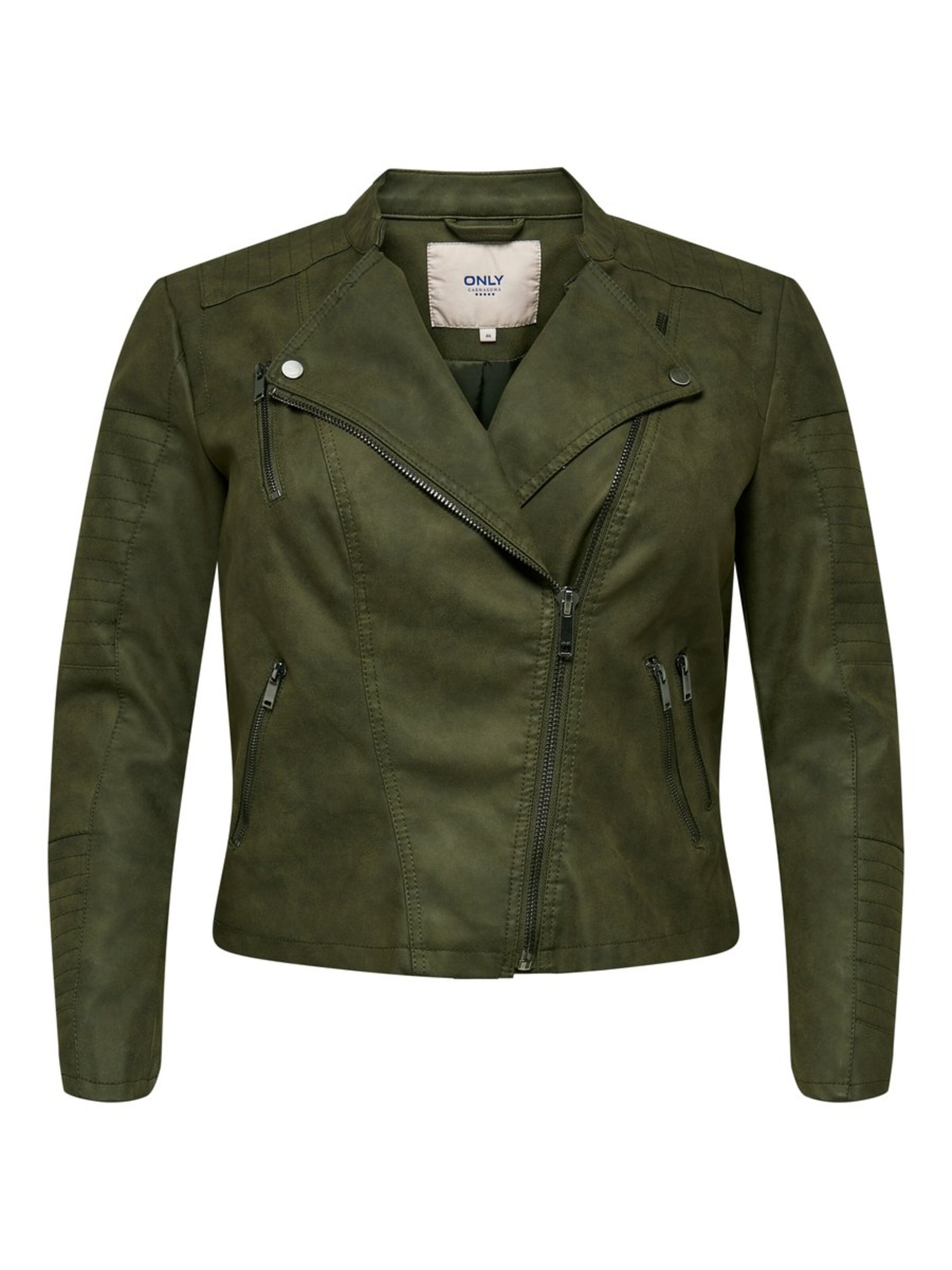 ONLY Carmakoma - Tussenjas in de kleur Donkergroen