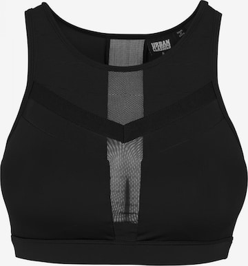 Urban Classics Bustier BH in Zwart: voorkant