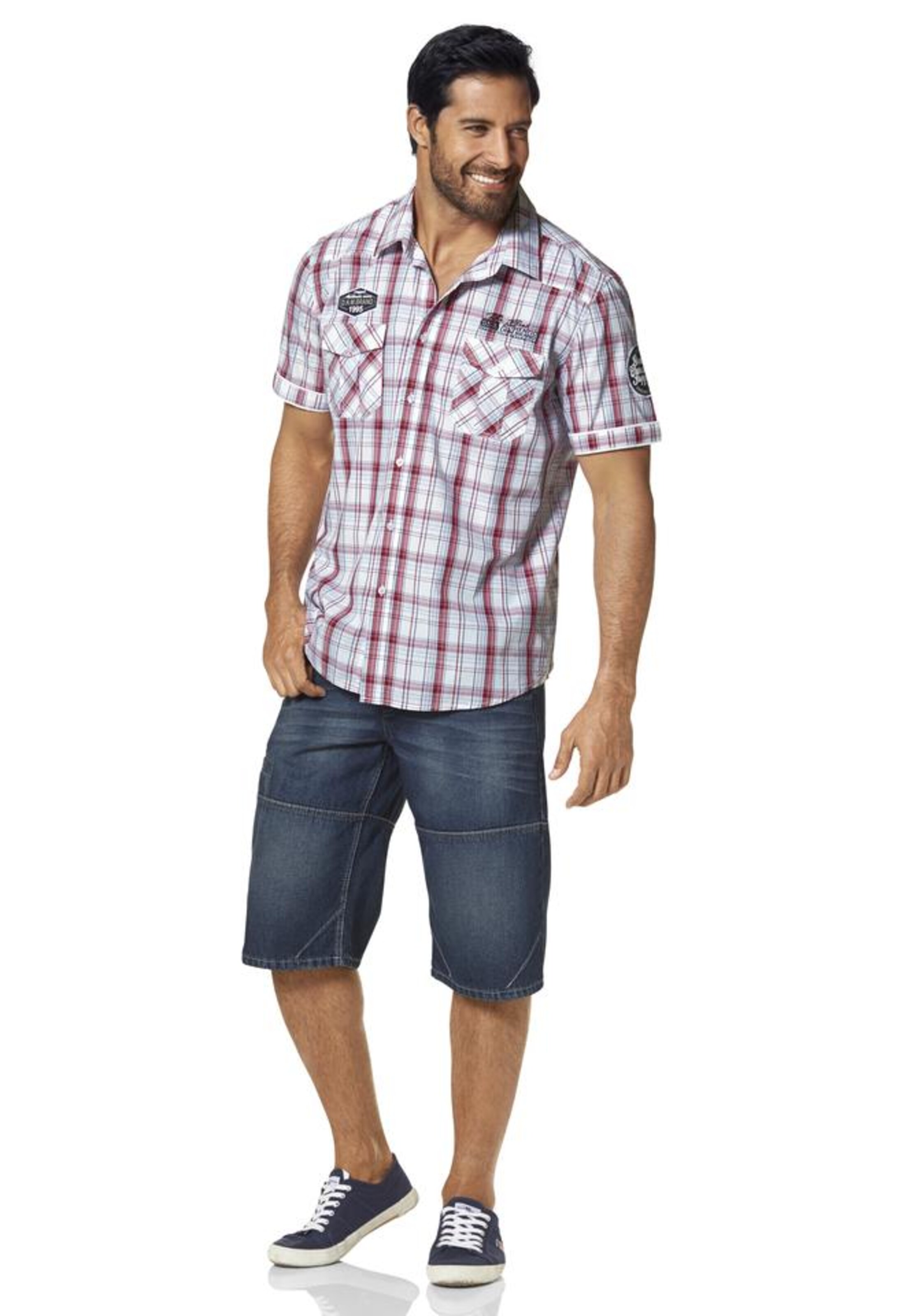 Man's World Comfort Fit Hemd in Mischfarben