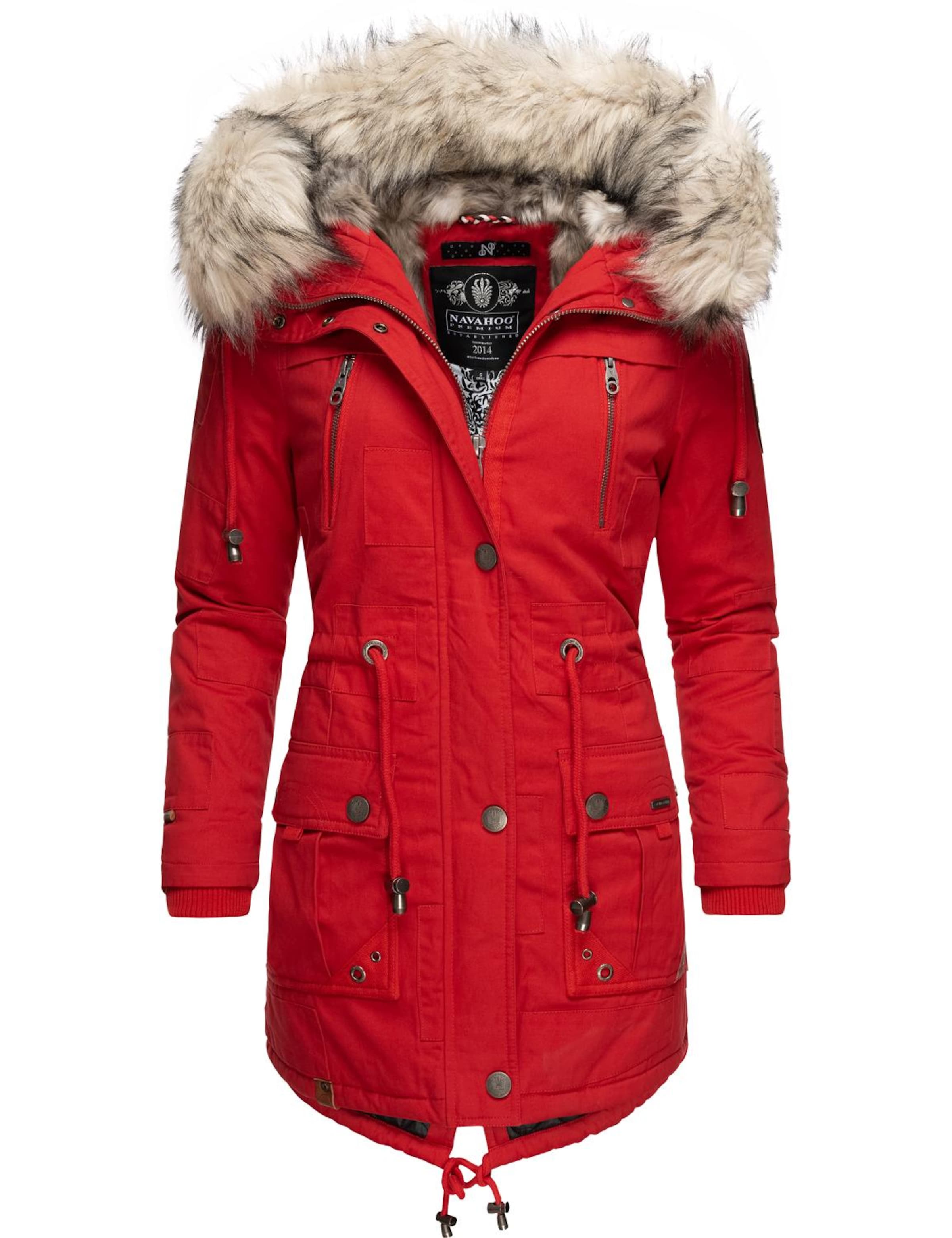 Parka d’hiver NAVAHOO en rouge : devant
