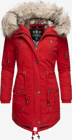 Parka d’hiver NAVAHOO en rouge : devant