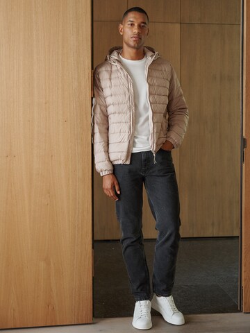 Light Beige Puffer Look by DAN FOX APPAREL
