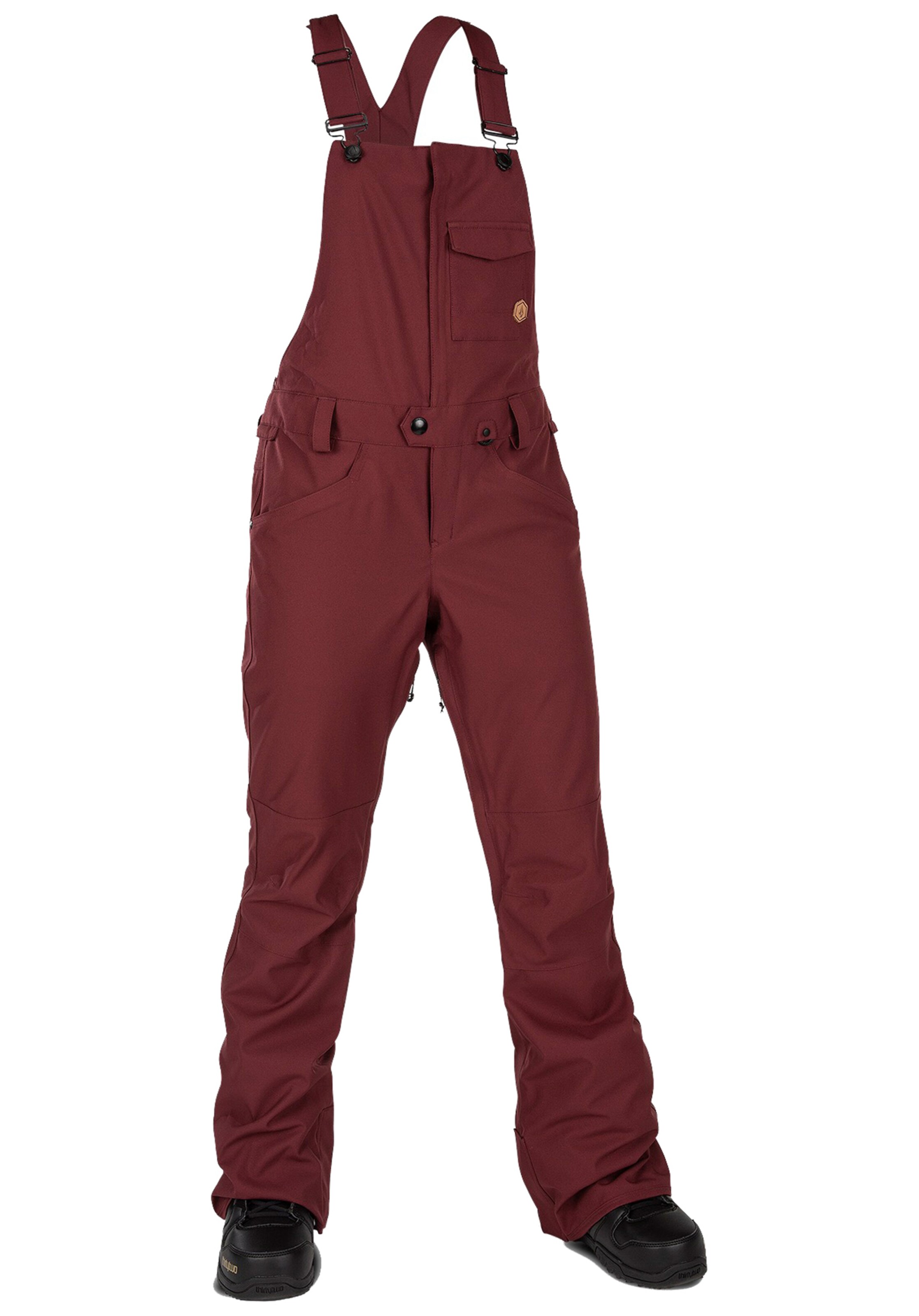 Volcom - Snowboardhose 'Swift Bib' in blutrot