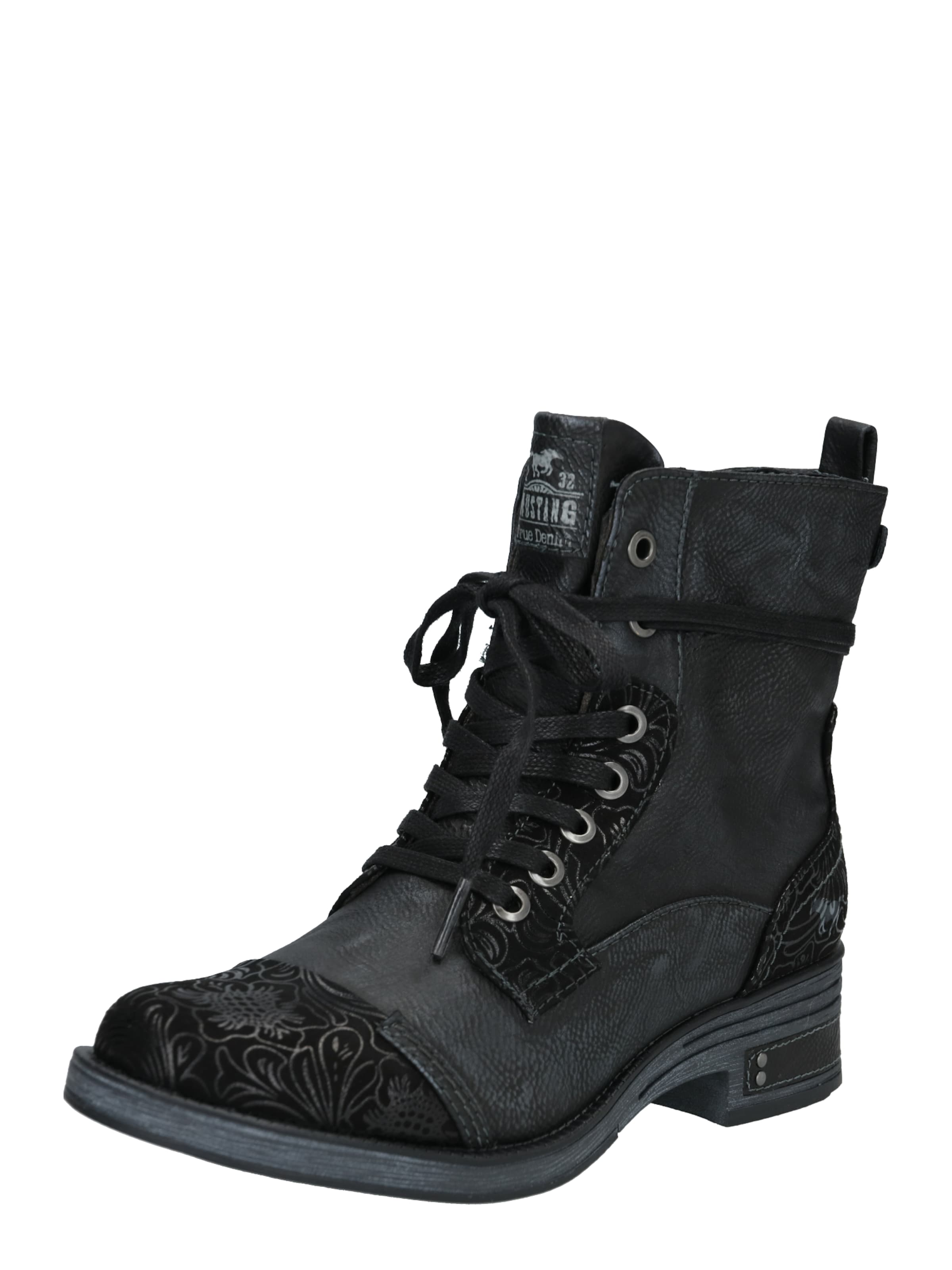 bottines noires mustang