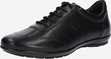 GEOX - Sapato com atacadores 'Symbol' em preto: frente