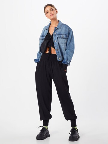 Urban Classics Tapered Trousers in Black