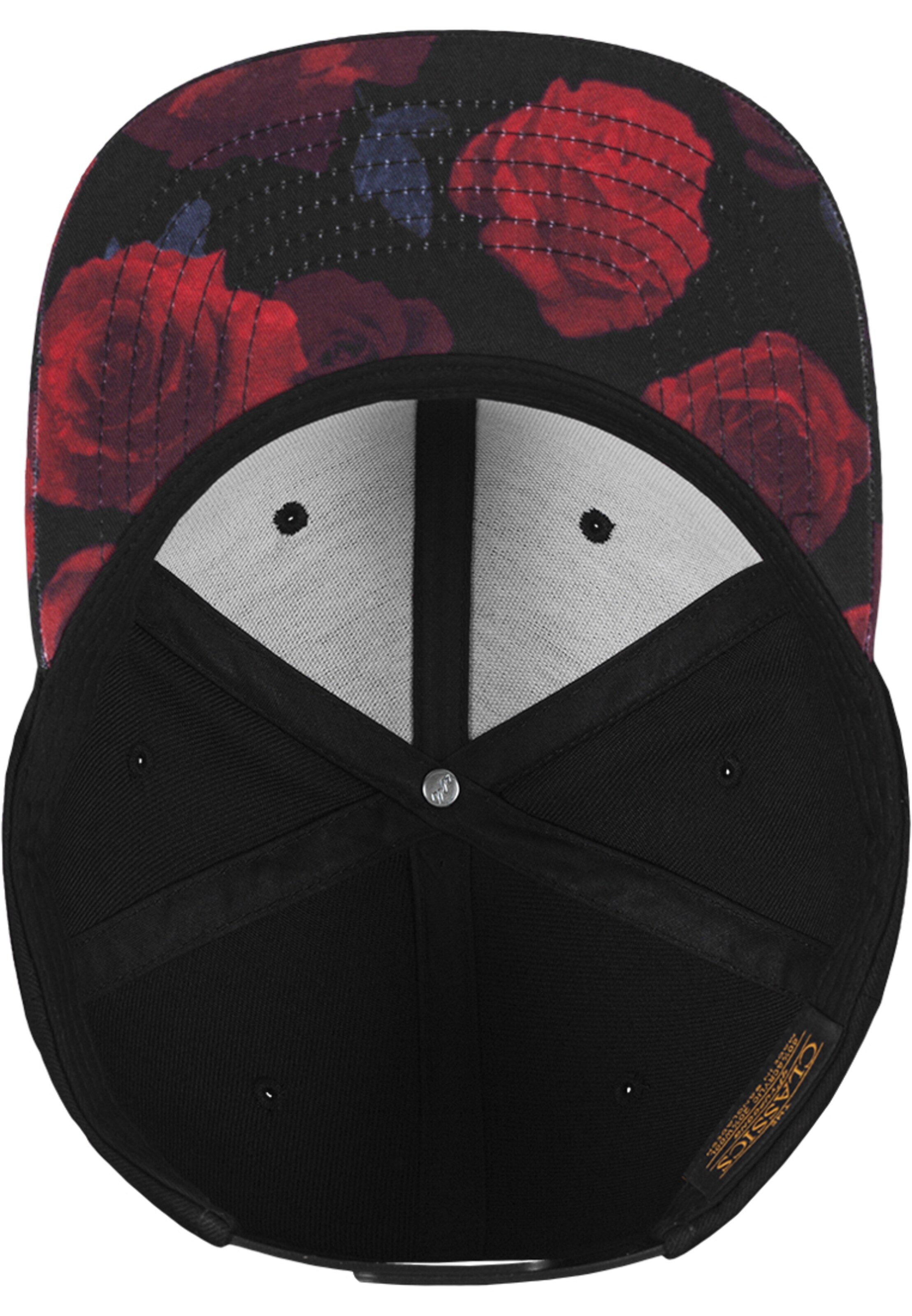 Flexfit Kšiltovka 'Roses' – černá