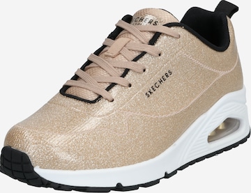 SKECHERS Sneakers laag 'Uno' in Goud: voorkant