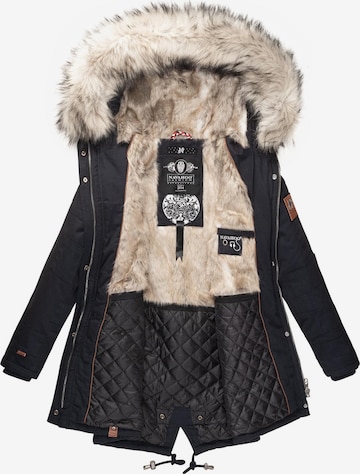 NAVAHOO Winterparka 'Honigfee' in Blauw