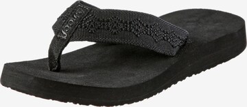 REEF Beach & Pool Shoes 'Sandy' in Black: front