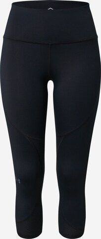 UNDER ARMOUR Skinny Sportovní kalhoty 'Rush' – černá: přední strana