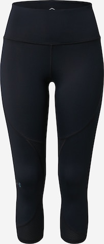 UNDER ARMOUR Skinny Sporthose 'Rush' in Schwarz: predná strana