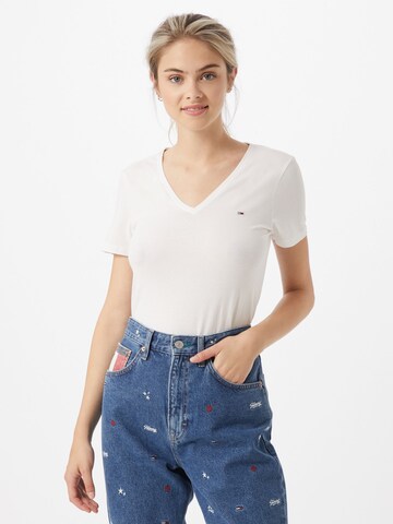 Tommy Jeans T-shirt i vit: framsida