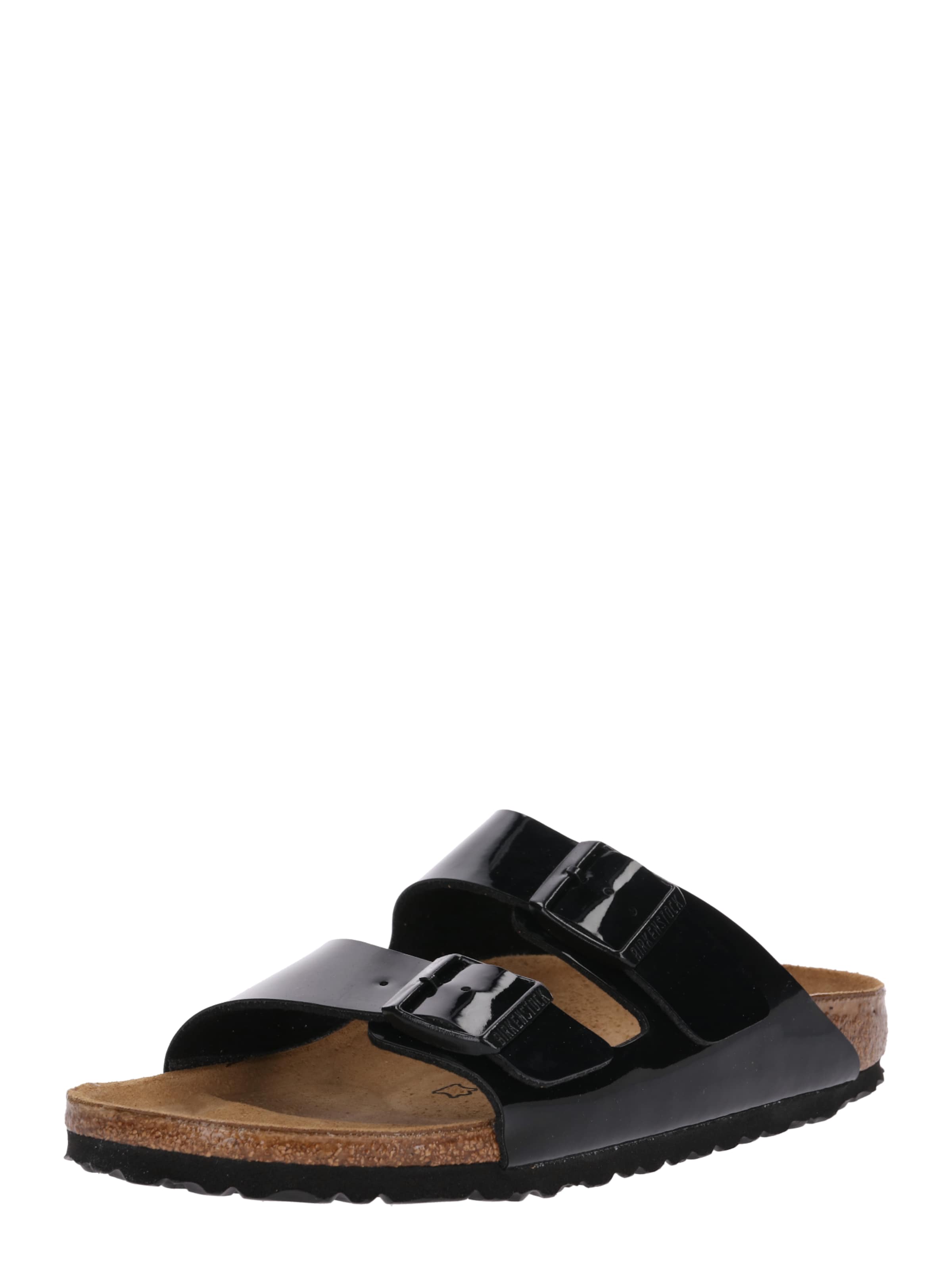 BIRKENSTOCK - Sapato aberto 'Arizona' em preto: frente