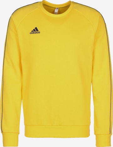 ADIDAS PERFORMANCE Athletic Sweatshirt in Yellow: front