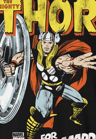 LOGOSHIRT T-Shirt 'Thor - Marvel - For Asgaaard!' in Schwarz