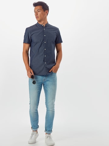 Coupe regular Chemise TOM TAILOR DENIM en bleu