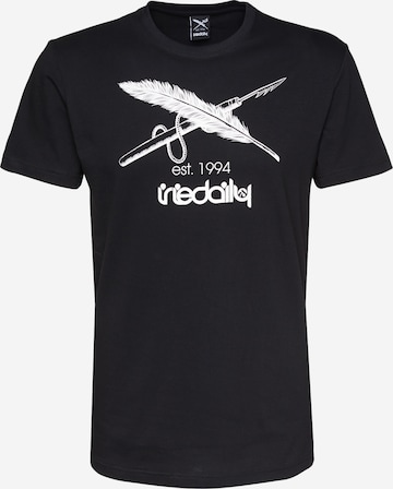 T-Shirt Iriedaily en noir : devant