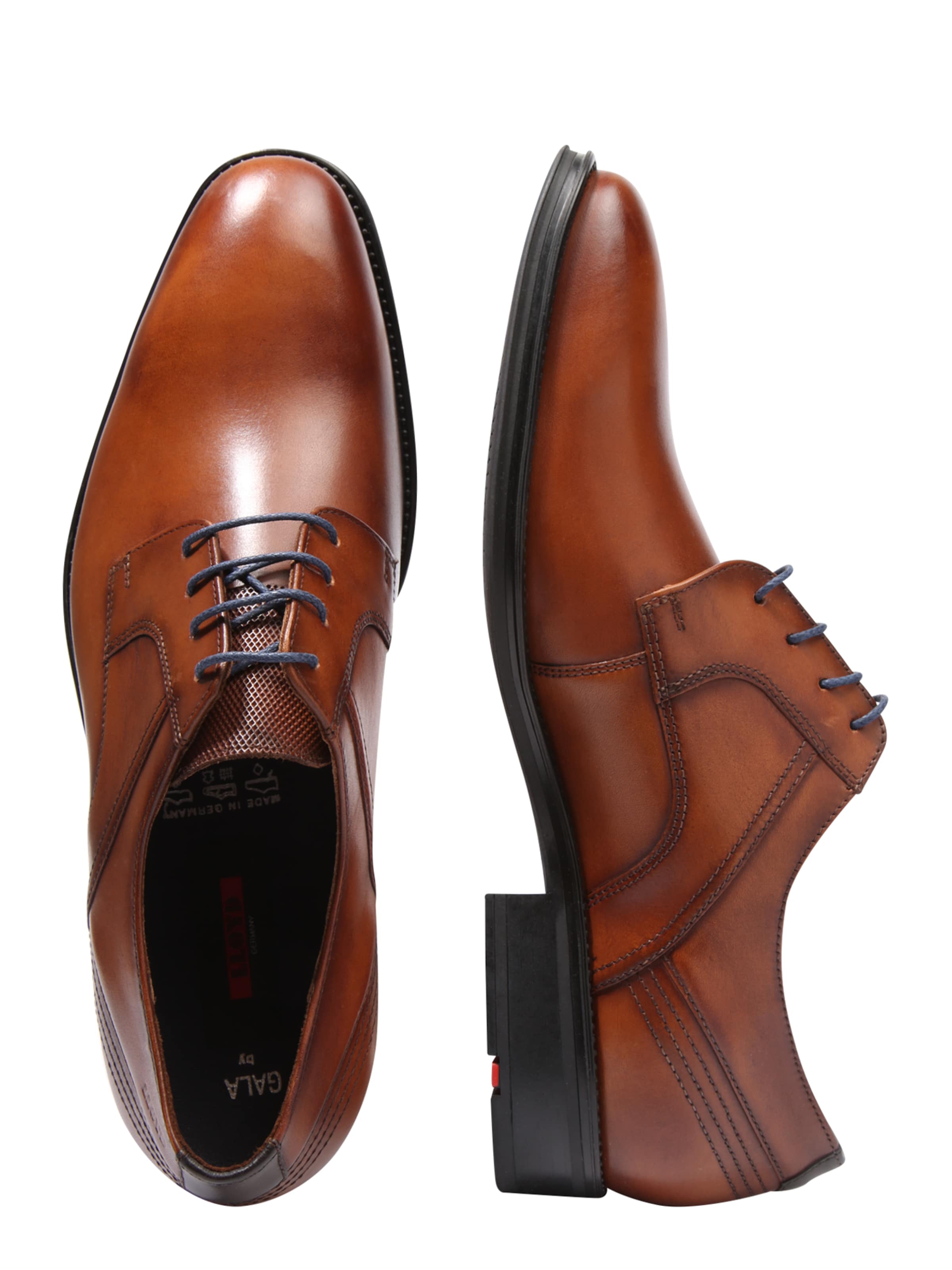 brūns LLOYD Kurpes ar šņorēm 'Gala': no sāniem