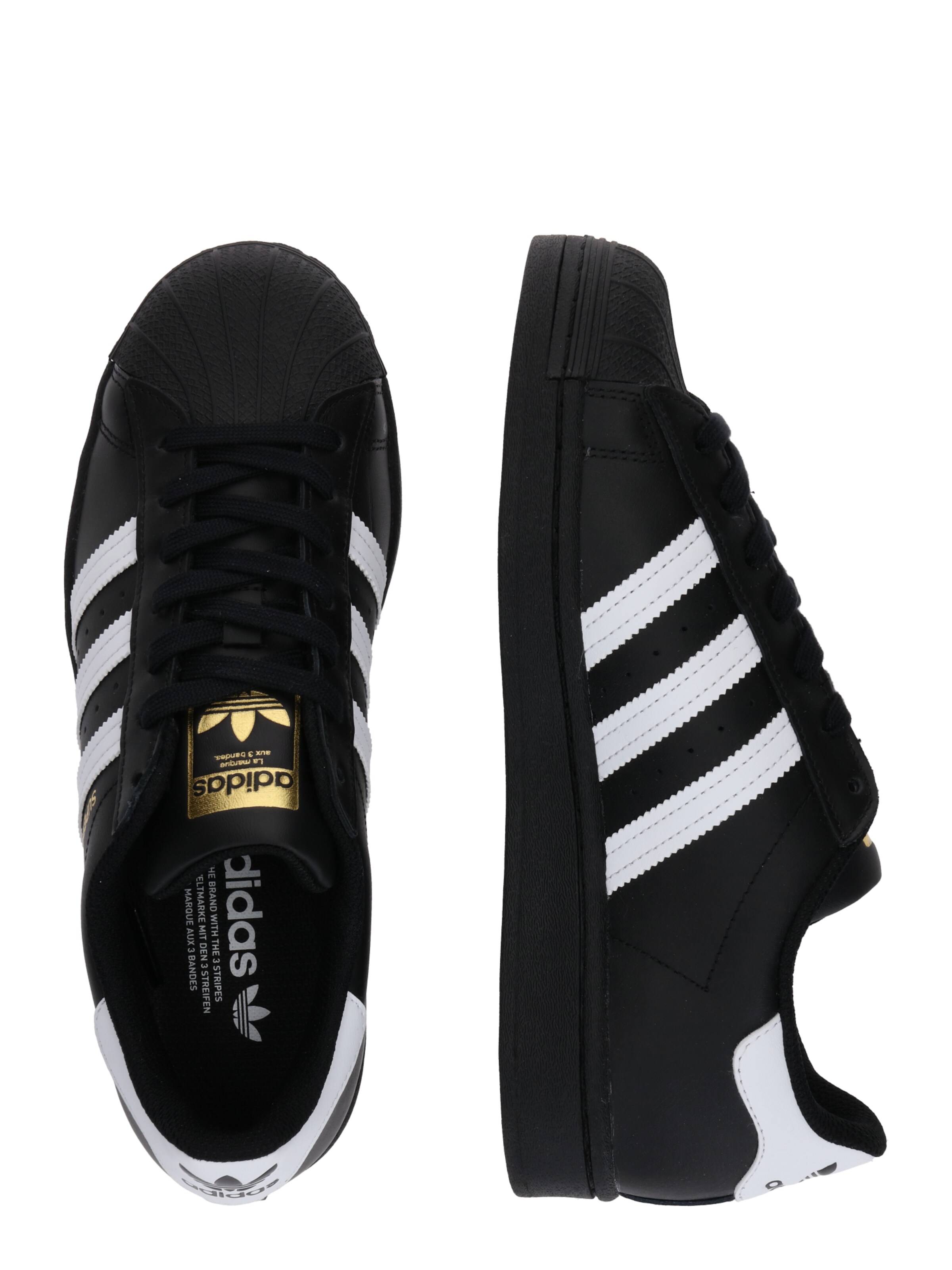 adidas sneaker schwarz weiß