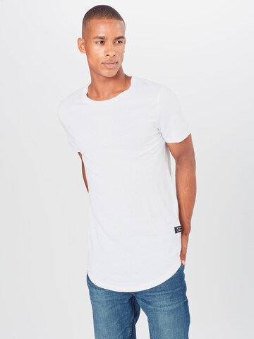 Coupe regular T-Shirt TOM TAILOR DENIM en blanc : devant