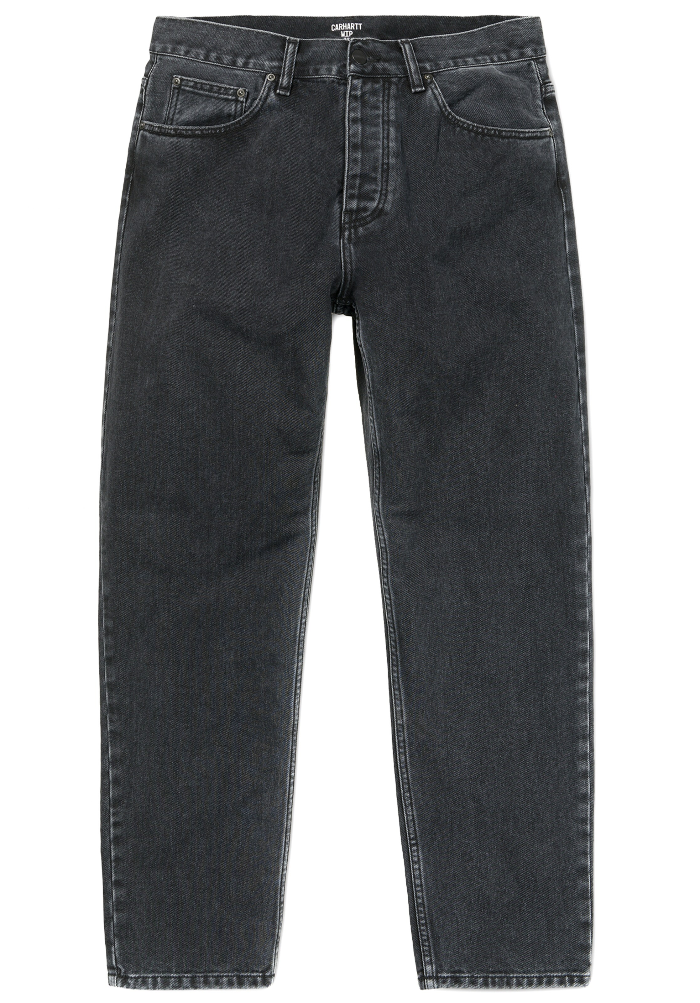 Carhartt WIP - Jeans 'Newel' in de kleur Black denim