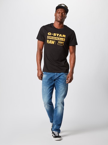 G-Star RAW Regular fit Μπλουζάκι 'Swando' σε μαύρο